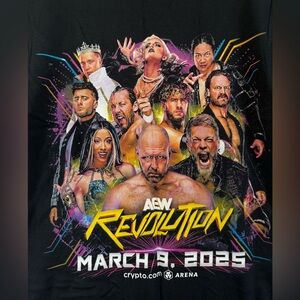 AEW Revolution T-shirt Size S